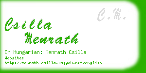 csilla menrath business card